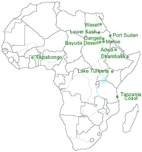 ancient african cities map